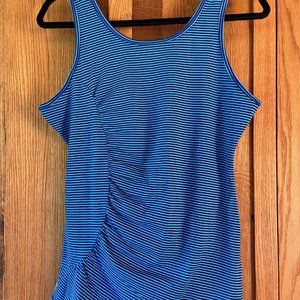 Lole | Lolë Twist Workout Athletic Tank Top Size Large -  Blue Stripe